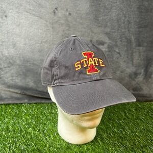 Iowa State Cyclones DeKalb Richardson Hat Cap Gray Adjustable Strapback Mens
